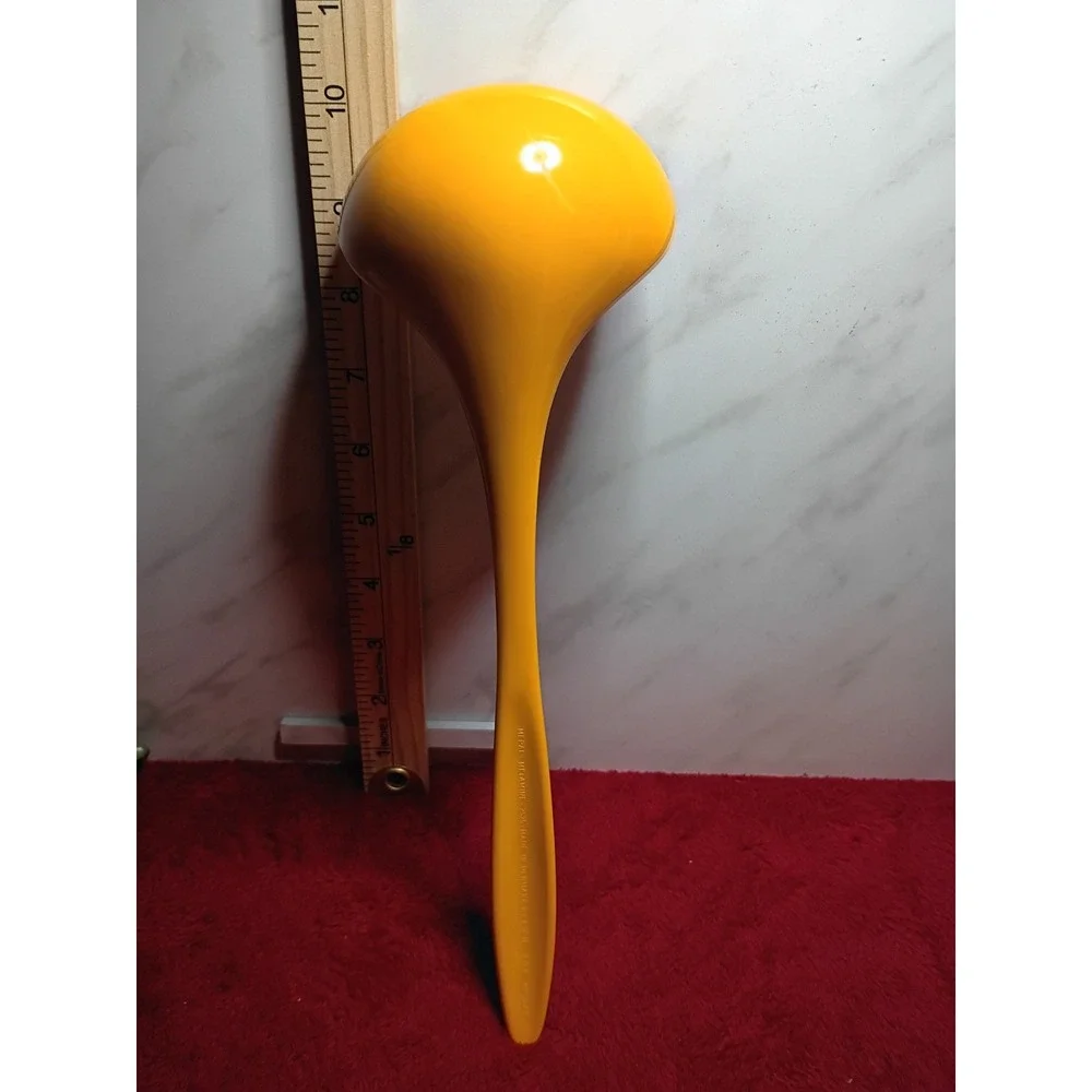 Mepal Rosti Melamine Ladle Yellow 2525 Made in Denmark for Hutzler Vintage MCM
